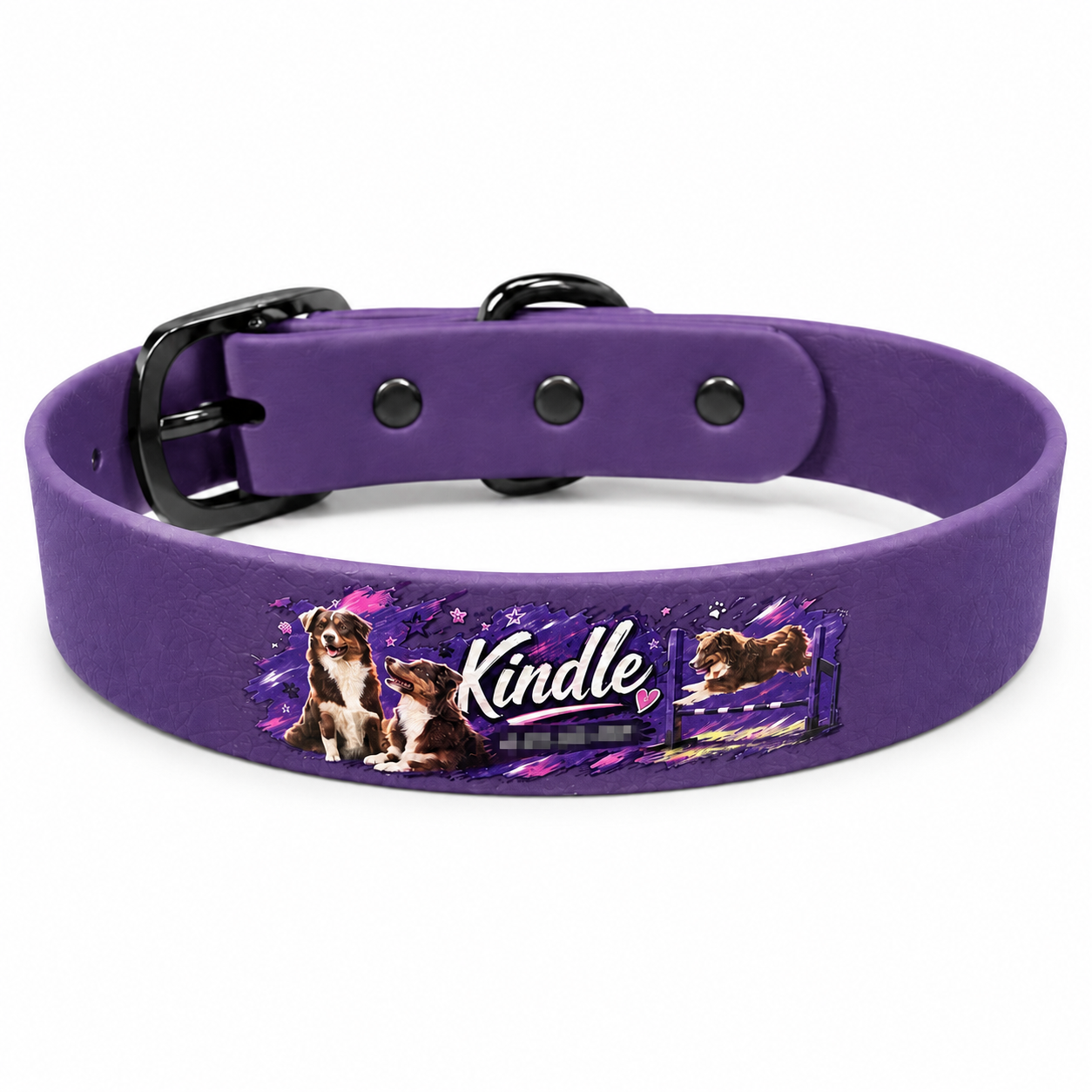 Custom UV Pattern Biothane Collar