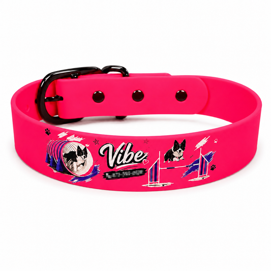 Custom UV Pattern Biothane Collar