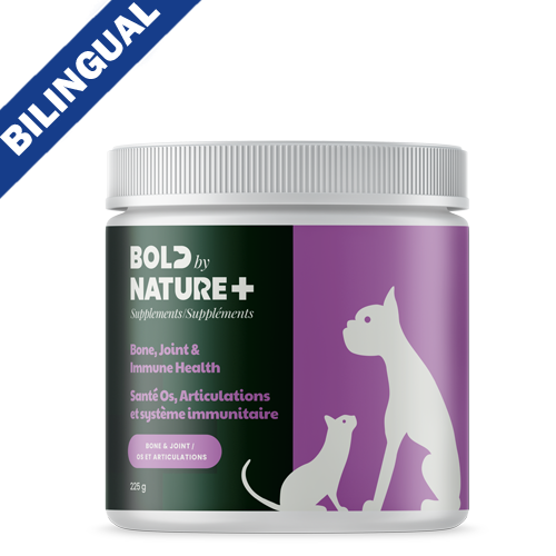 BOLD BY NATURE BONE, JOINT & IMMUNE HEALTH SUPPLEMENT FOR DOGS & CATS 225g