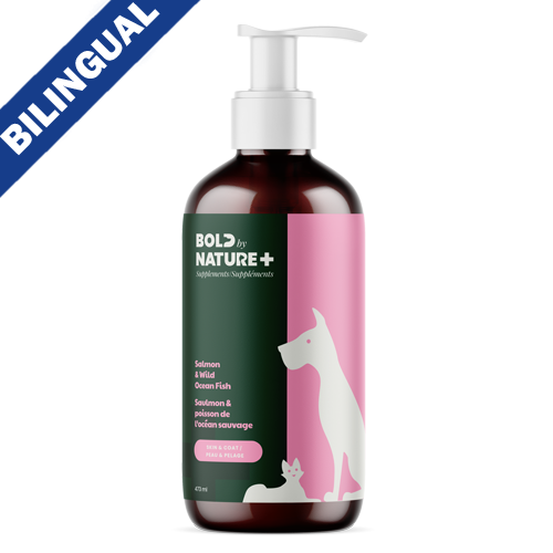 BOLD BY NATURE SALMON & WILD OCEAN FISH OIL SUPPLEMENT FOR DOGS & CATS 473ml