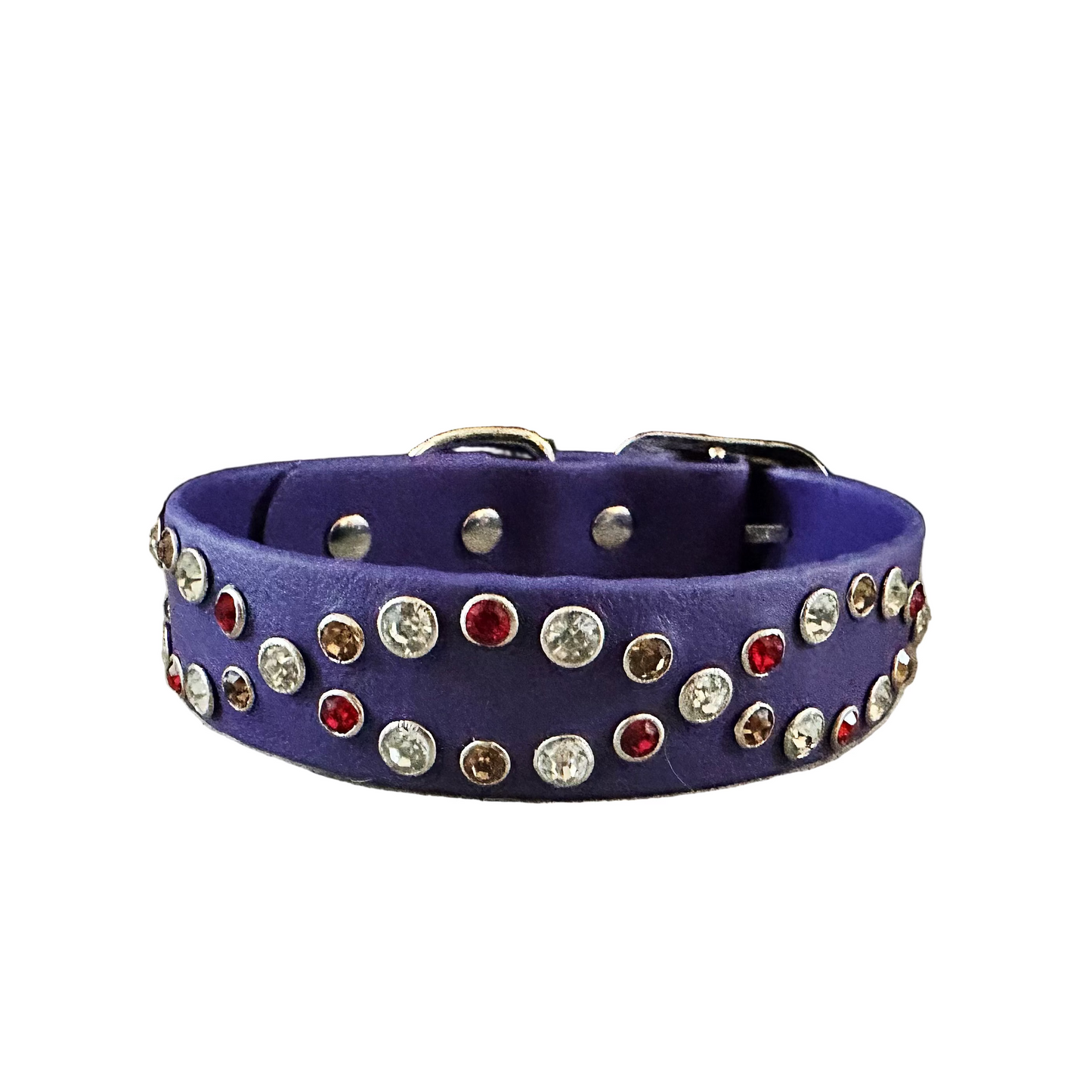 Eternal Orbit - 1" Custom BioThane® Gemstone Crystal Collar